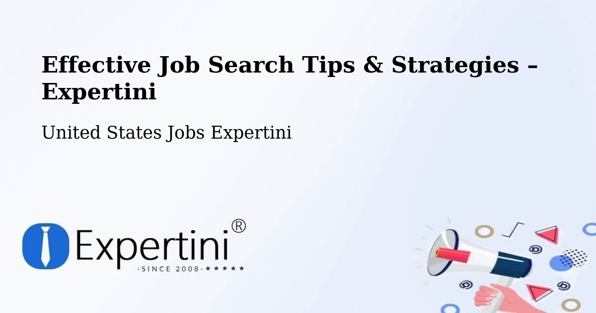 Job Search Tips & Strategies for Job Seekers – Marks - Marks, United States Jobs Expertini